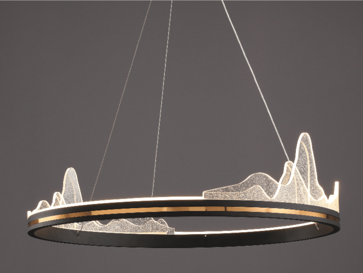 Lustre LED Moderne Montagne