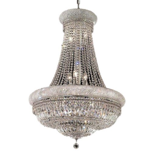 luminaire cristal argent