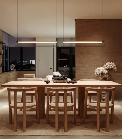 Suspension Industrielle Blanche