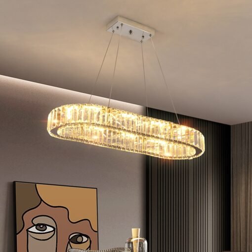 Lustre Ovale Cristal