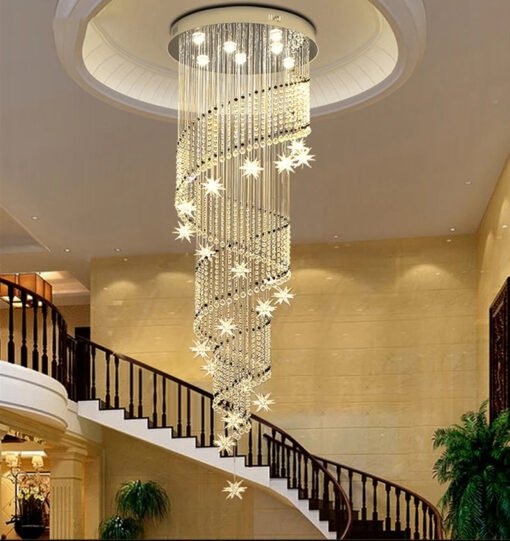 Lustre Escalier Cristal