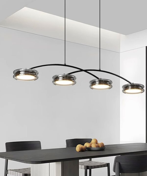 Lustre Noir Industriel