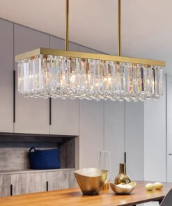 Lustre Cristal Rectangulaire