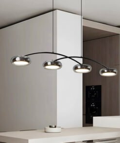 Lustre Noir Industriel