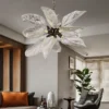 Lustre En Forme De Feuille