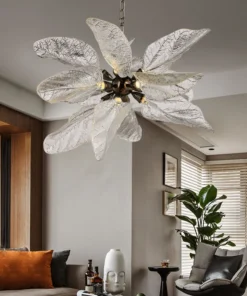 Lustre En Forme De Feuille