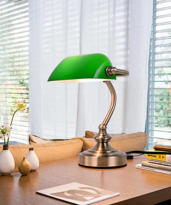 Lampe Verte Retro