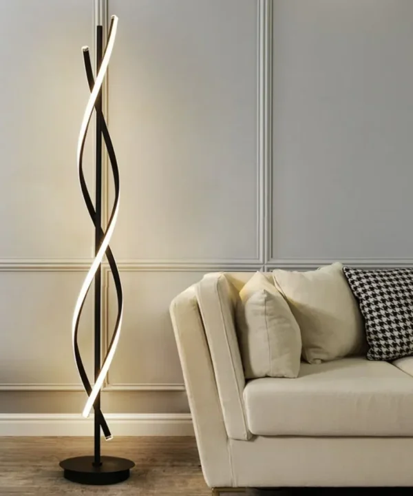 Lampadaire Spirale Led