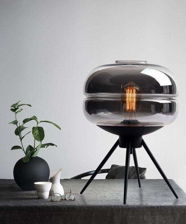 Lampe De Chevet En Verre