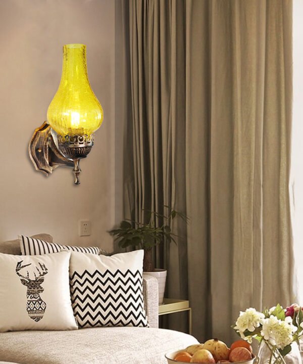 Applique Murale Verre Jaune