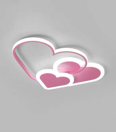 Plafonnier Coeur Rose