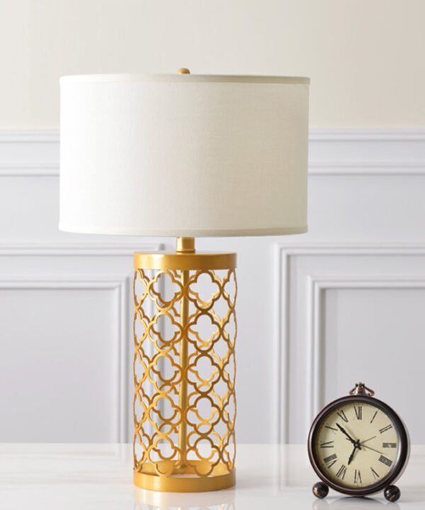 Lampe De Table Pied Doré