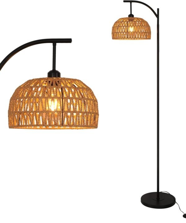 Lampadaire Rotin Sur Pied