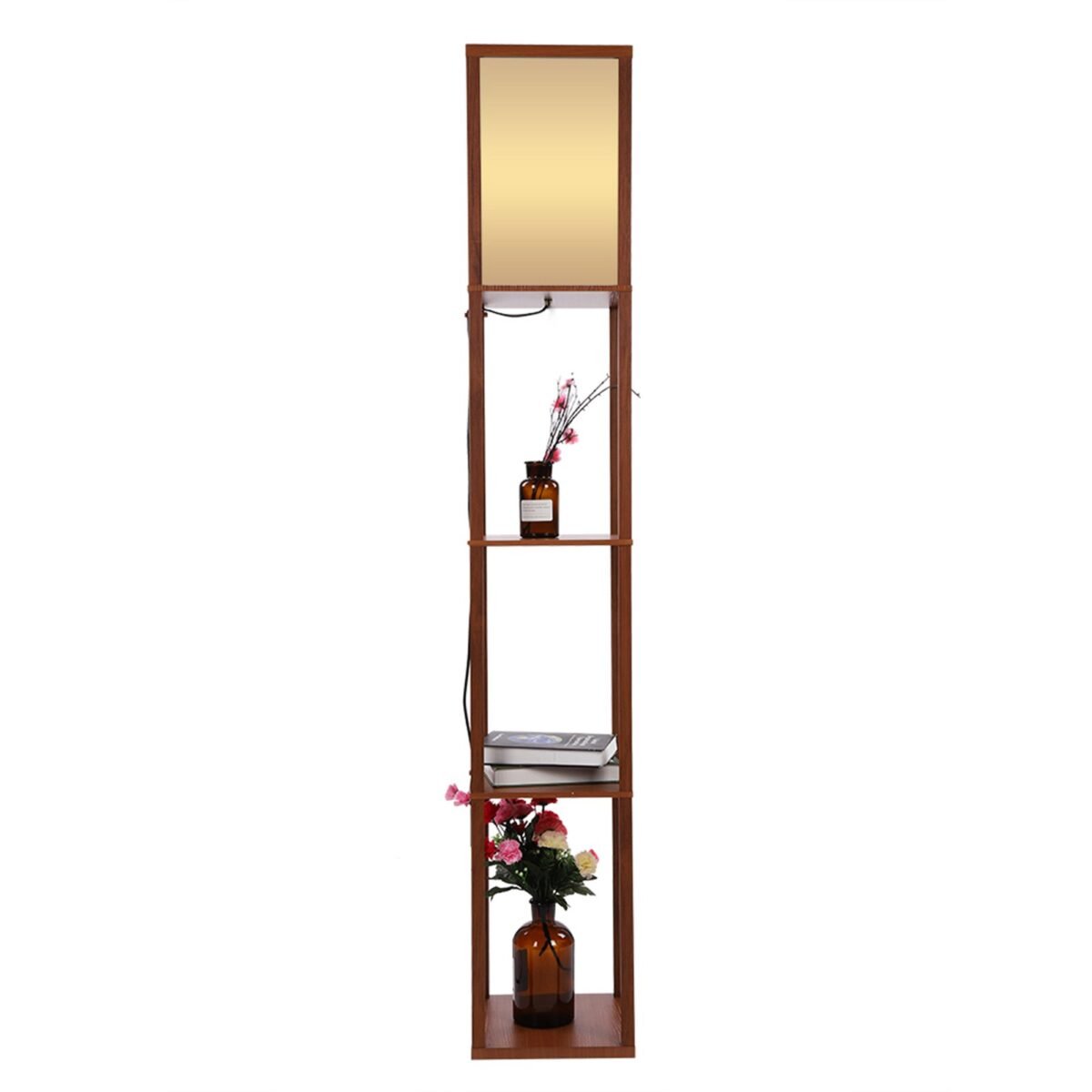Lampadaire Bois Avec Etagere