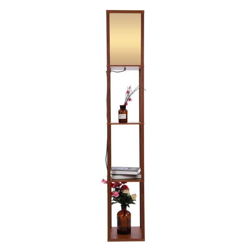 Lampadaire Bois Avec Etagere